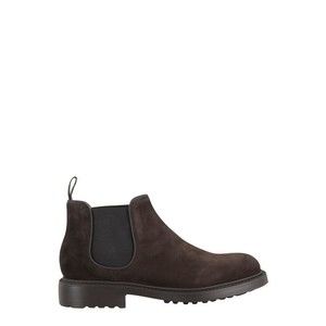 Doucals Dark Brown Suede Ankle Boot With Elastic Inserts - NWT